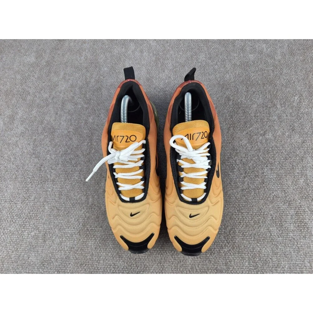 Nike Air Max 720 Sunset Sneakers Men's Sz US 8 Orange/Black Shoes AO2924-800